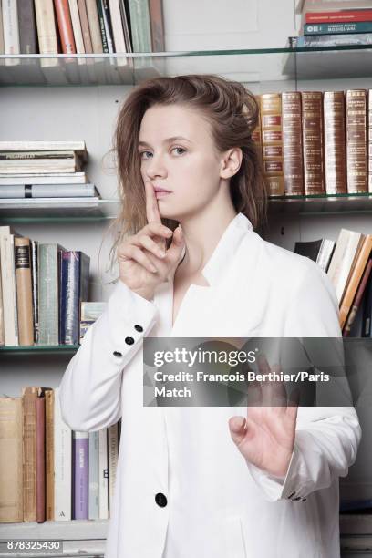 Actor Sara Forestier is photographed for Paris Match on November 6, 2017 in Paris, France.