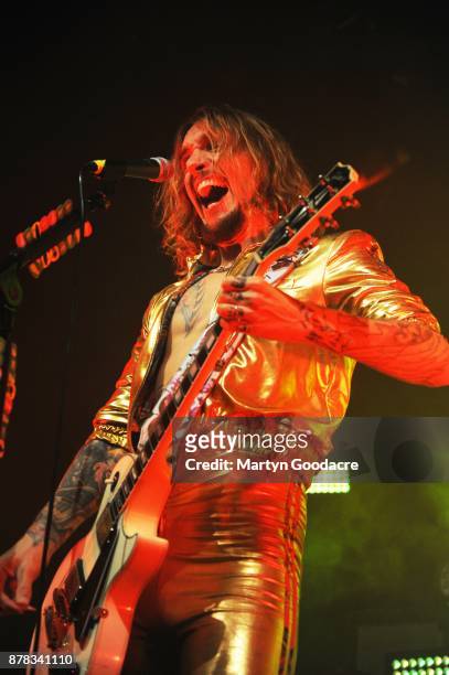 Justin Hawkins of The Darkness performs at Columbia Theater, Berlin, Germany on November 15, 2017.