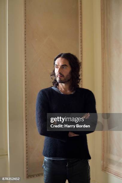Writer, actor, comedian and campaigner Russell Brand is photographed for the Guardian on July 16, 2017 in London, England.