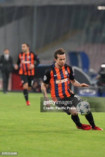 Marlos during soccer match between SSC Napoli and FC Shakhtar Donetsk at San Paolo Stadium in Napoli. Final result Napoli vs. FC Shakhtar Donetsk 3-0.