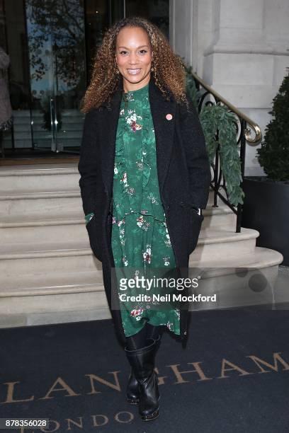 Angela Griffiths attends the Caudwell Children Ladies Lunch at The Langham Hotel on November 24, 2017 in London, England.