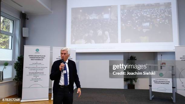 Eugen Gehlenborg during the Annual Conference For Social Responsibility at Sporthotel Fuchsbachtal on November 24, 2017 in Barsinghausen, Germany.