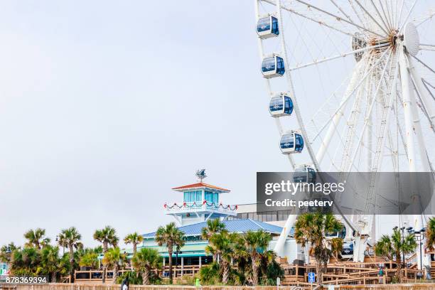 myrtle beach skywheel - myrtle beach imagens e fotografias de stock