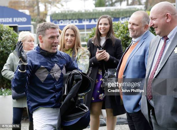 Michael Owen during the PCF Racing Weekend and Shopping Fair at Ascot Racecourse on November 24, 2017 in Ascot, England.