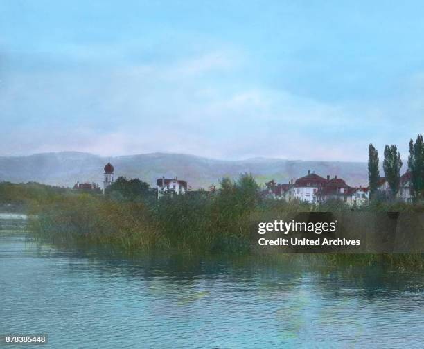 The town of Steinach at Lake Constance, St. Gallen canton, Switzerland.