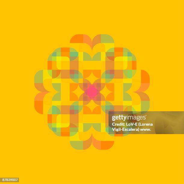 illustrazioni stock, clip art, cartoni animati e icone di tendenza di amarillo on yellow background  - rangoli