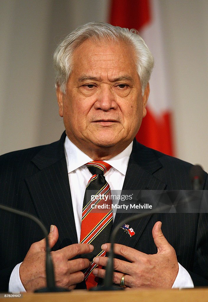Prime Minister Of Tonga Welcomed To New Zealand