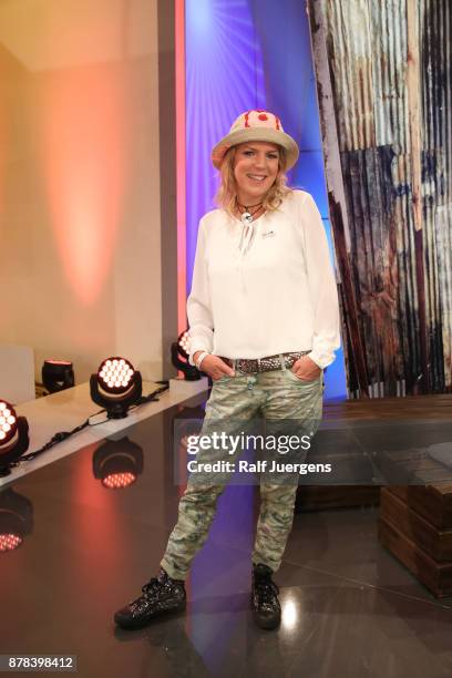 Mirja Boes attends the 22nd RTL Telethon on November 23, 2017 in Huerth, Germany.