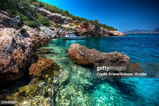 bodrum on the rocks - bodrum stock pictures, royalty-free photos & images