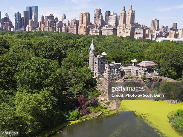 belvedere castle  - belvedere castle manhattan stock pictures, royalty-free photos & images
