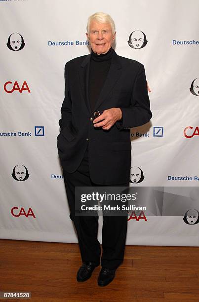Actor Peter Graves arrives at "Simply Shakespeare" Fundraiser for Shakespeare Festival/LA at the Geffen Playhouse on May 18, 2009 in Los Angeles,...