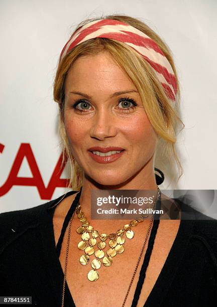 Actress Christina Applegate arrives at "Simply Shakespeare" Fundraiser for Shakespeare Festival/LA at the Geffen Playhouse on May 18, 2009 in Los...
