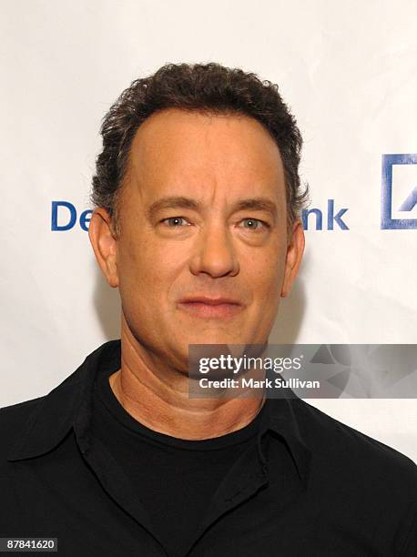 Actor Tom Hanks arrives at "Simply Shakespeare" Fundraiser for Shakespeare Festival/LA at the Geffen Playhouse on May 18, 2009 in Los Angeles,...