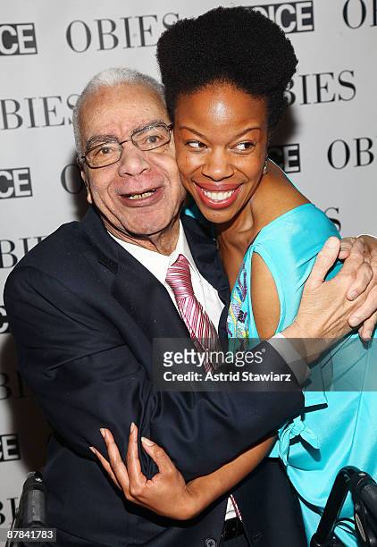 Earle Hyman and Nilaja Sun attend the 54th Annual Village Voice Obie Awards at Webster Hall on May 18, 2009 in New York City.