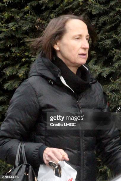 Exclusive Photos* Carol McGiffin seen in Hampstead on November 24, 2017 in London, England.