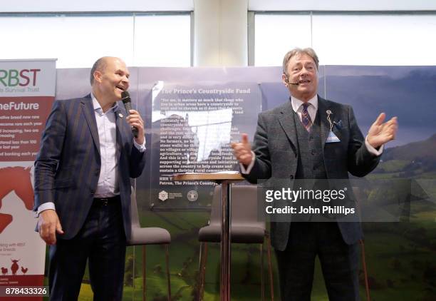 Alan Titchmarsh takes part in a Q&A during the PCF Racing Weekend and Shopping Fair at Ascot Racecourse on November 24, 2017 in Ascot, England.