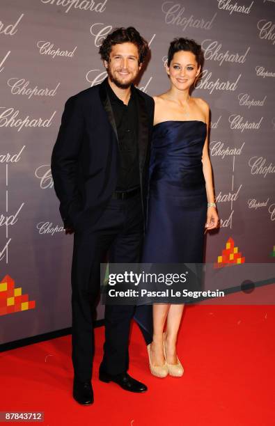 Actress Marion Cotillard and husband/actor Guillaume Canet attends the The Chopard Trophy held at the Martinez Hotel during the 62nd International...