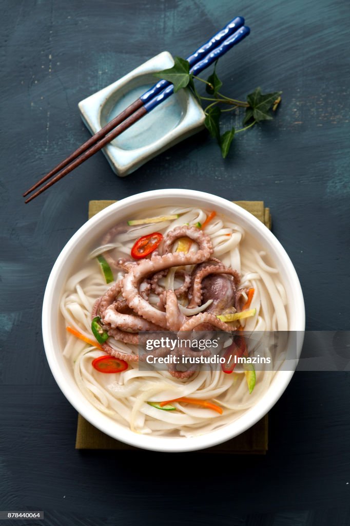Small Octopus Noodle Soup