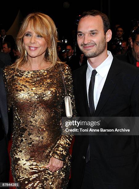 Actress Rosanna Aqruette and photographer Jeff Vespa attend the 'Antichrist' premiere at the Grand Theatre Lumiere during the 62nd Annual Cannes Film...