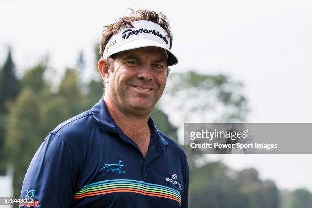 Scott Barr of Australia during round two of the UBS Hong Kong Open at The Hong Kong Golf Club on November 24, 2017 in Hong Kong, Hong Kong.