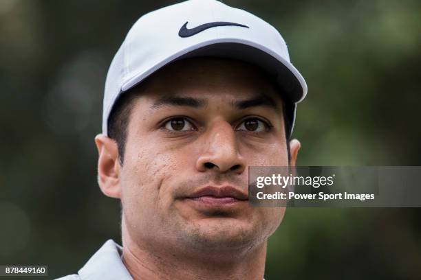 Julian Suri of the United States looks on during round two of the UBS Hong Kong Open at The Hong Kong Golf Club on November 24, 2017 in Hong Kong,...