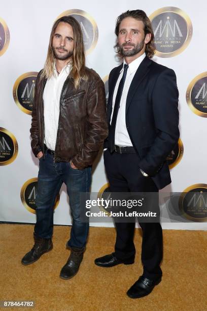 Marcos Gracia and Isaak Gracia attend the 8th Annual Hollywood Music in Media Awards at the Avalon Hollywood on November 16, 2017 in Los Angeles,...