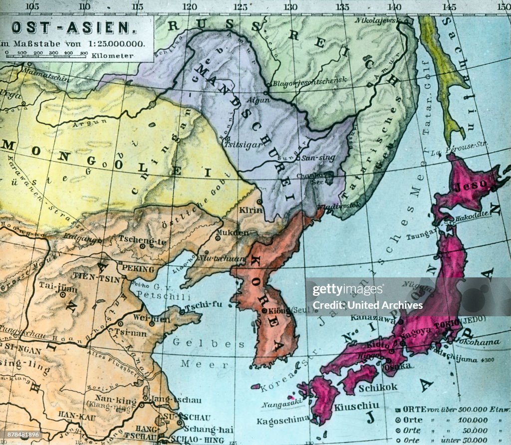 Survey map of the East Asian region.