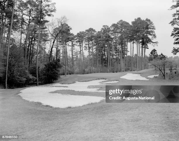 General view of the 10th hole at Augusta National Golf Club in April in Augusta, Georgia.