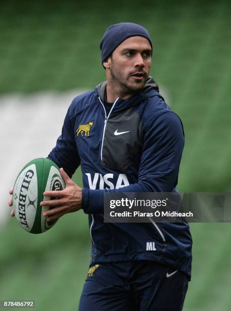 Dublin , Ireland - 24 November 2017; Martin Landajo during Argentina rugby captain's run at the Aviva Stadium in Dublin.