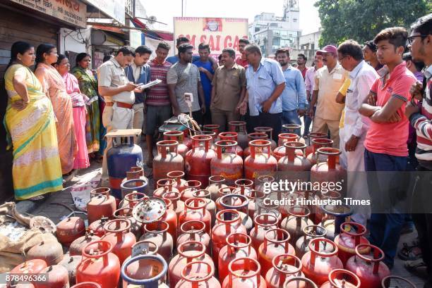 Following the incident, police officials seized 85 5-kg mini cylinders and 20 14-kg large cylinders from the Om Sai Gas Agency, situated at Ambedkar...