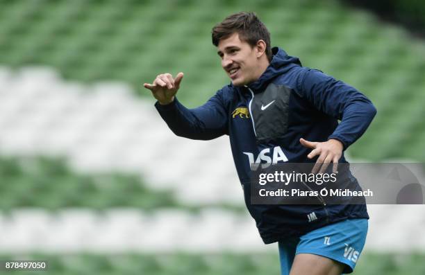 Dublin , Ireland - 24 November 2017; Tomas Lezana during Argentina rugby captain's run at the Aviva Stadium in Dublin.