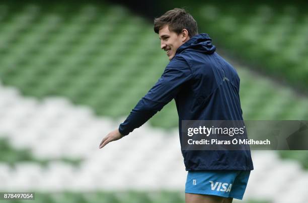 Dublin , Ireland - 24 November 2017; Tomas Lezana during Argentina rugby captain's run at the Aviva Stadium in Dublin.