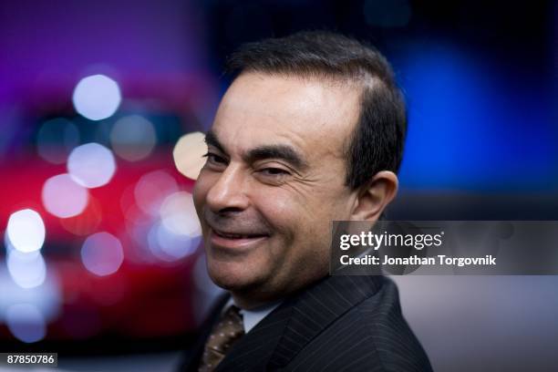 Carlos Ghosn, CEO of Nissan and Renault at the Los Angeles auto show November 14, 2007 in Los Angeles, California.
