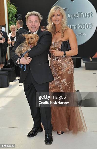 David Van Day and Sue Moxley with Maddie the dog attend the Dogs Trust Honours 2009 at The Hurlingham Club on May 19, 2009 in London, England.