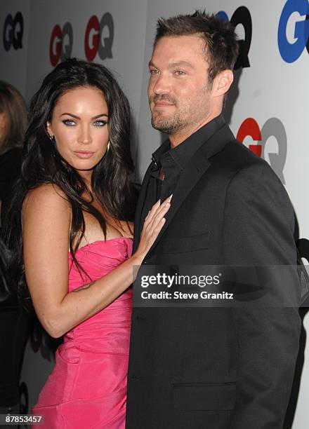 Megan Fox and Brian Austin Green arrives for GQ magazine's "Man of the Year" party at the Chateau Marmont on November 18, 2008 in West Hollywood,...