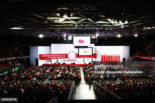 General view of the FC Bayern Muenchen Annual General Assembly at Audi-Dome on November 24, 2017 in Munich, Germany.