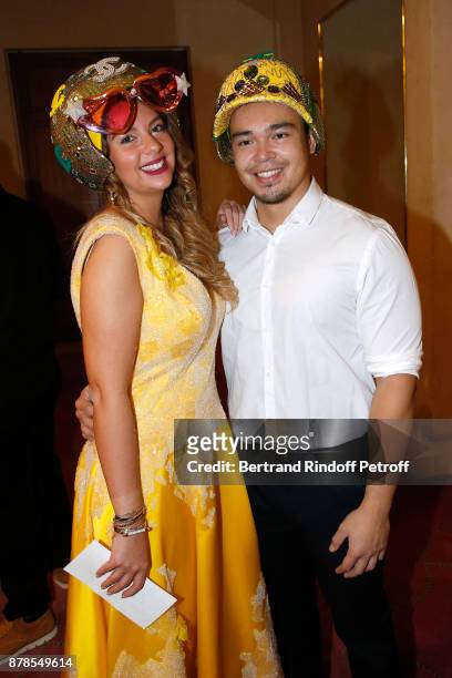 Catherinette and Nicolas of of Chanel attend the "Comite Montaigne" Celebrates Sainte-Catherine with Maisons de Couture of Avenue Montaigne. On this...