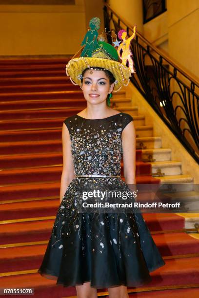 Miss Catherine 2017, Valentine of Chanel, she was elected by the jury of the "Comite Montaigne" and she made her dress herself, attend the "Comite...