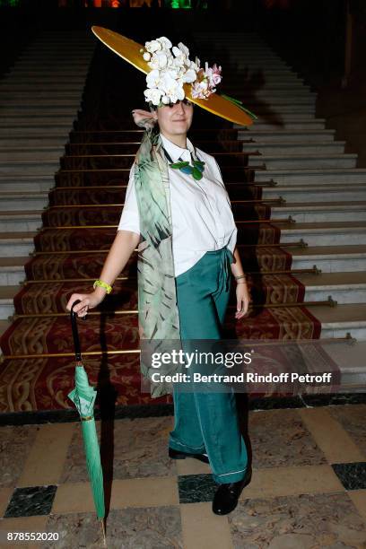 Catherinette of Leonard attends Maisons de Couture of Paris Celebrate Sainte-Catherine at Mairie de Paris on November 24, 2017 in Paris, France.