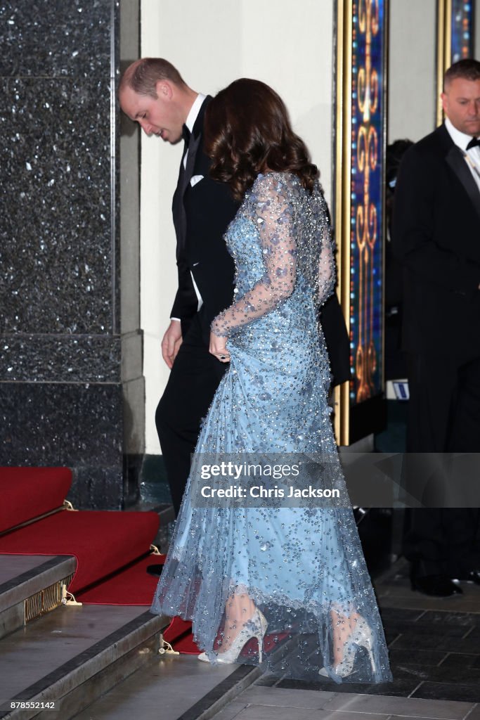 The Duke & Duchess Of Cambridge Attend The Royal Variety Performance