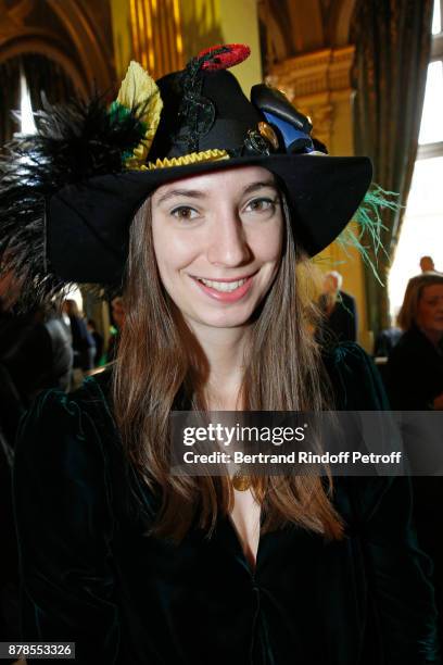 Catherinette of Yves Saint-Laurent attends Maisons de Couture of Paris Celebrate Sainte-Catherine at Mairie de Paris on November 24, 2017 in Paris,...