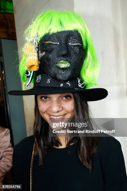 Catherinette of Yves Saint-Laurent attends Maisons de Couture of Paris Celebrate Sainte-Catherine at Mairie de Paris on November 24, 2017 in Paris,...