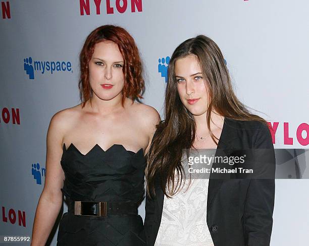 Actresses Rumer Willis and Scout LaRue Willis arrive to the NYLON Magazine and MYSPACE "Young Hollywood" party held at The Roosevelt Hotel on May 4,...