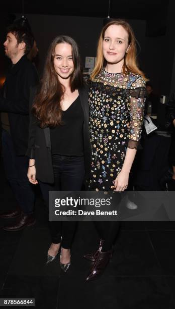 Anna Popplewell and Jaclyn Bethany attend a screening of short films "Indigo Valley" and "The Last Birthday" at Shortwave Cinema on November 24, 2017...