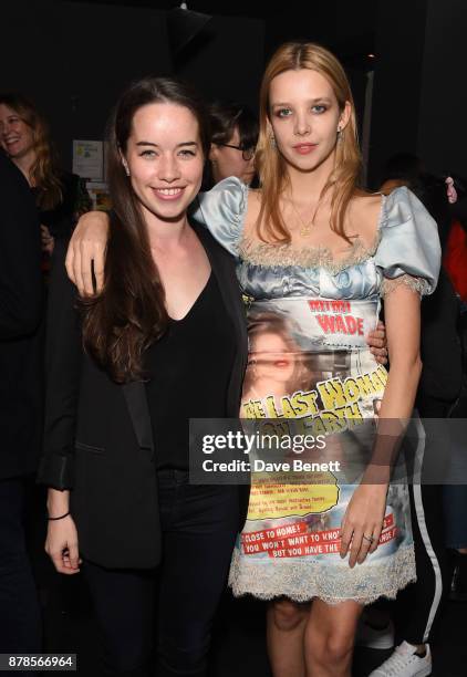 Anna Popplewell and Greta Bellamacina attend a screening of short films "Indigo Valley" and "The Last Birthday" at Shortwave Cinema on November 24,...