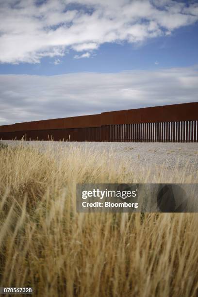 Border fence that separates the U.S. And Mexico stands in Fort Hancock, Texas, U.S., on Wednesday, Nov. 8, 2017. If the renegotiation of the North...