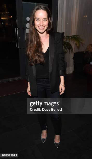 Anna Popplewell attends a screening of short films "Indigo Valley" and "The Last Birthday" at Shortwave Cinema on November 24, 2017 in London,...