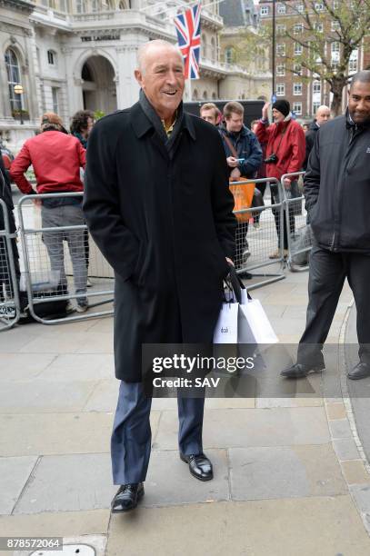 Len Goodman sighting at the BBC on November 24, 2017 in London, England.