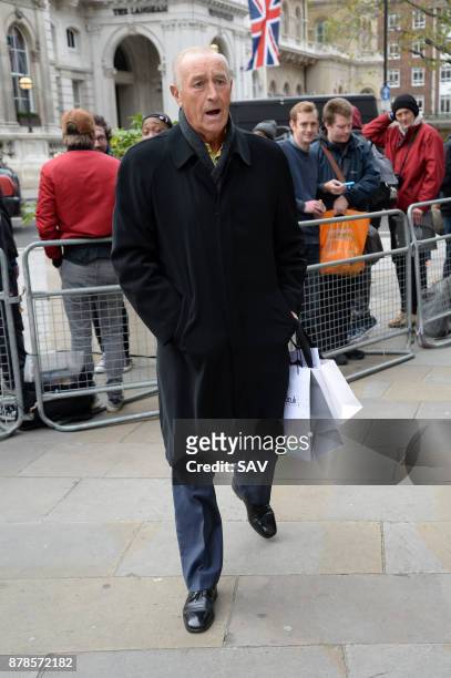 Len Goodman sighting at the BBC on November 24, 2017 in London, England.