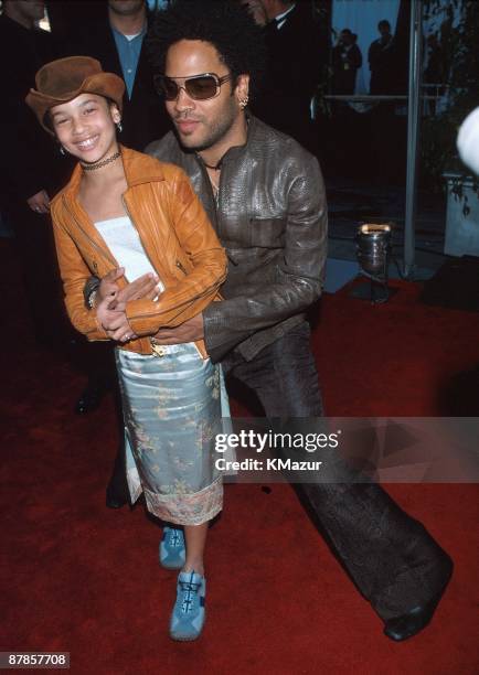 Lenny Kravitz and Daughter Zoe